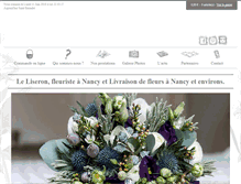 Tablet Screenshot of fleuriste-leliseron.com